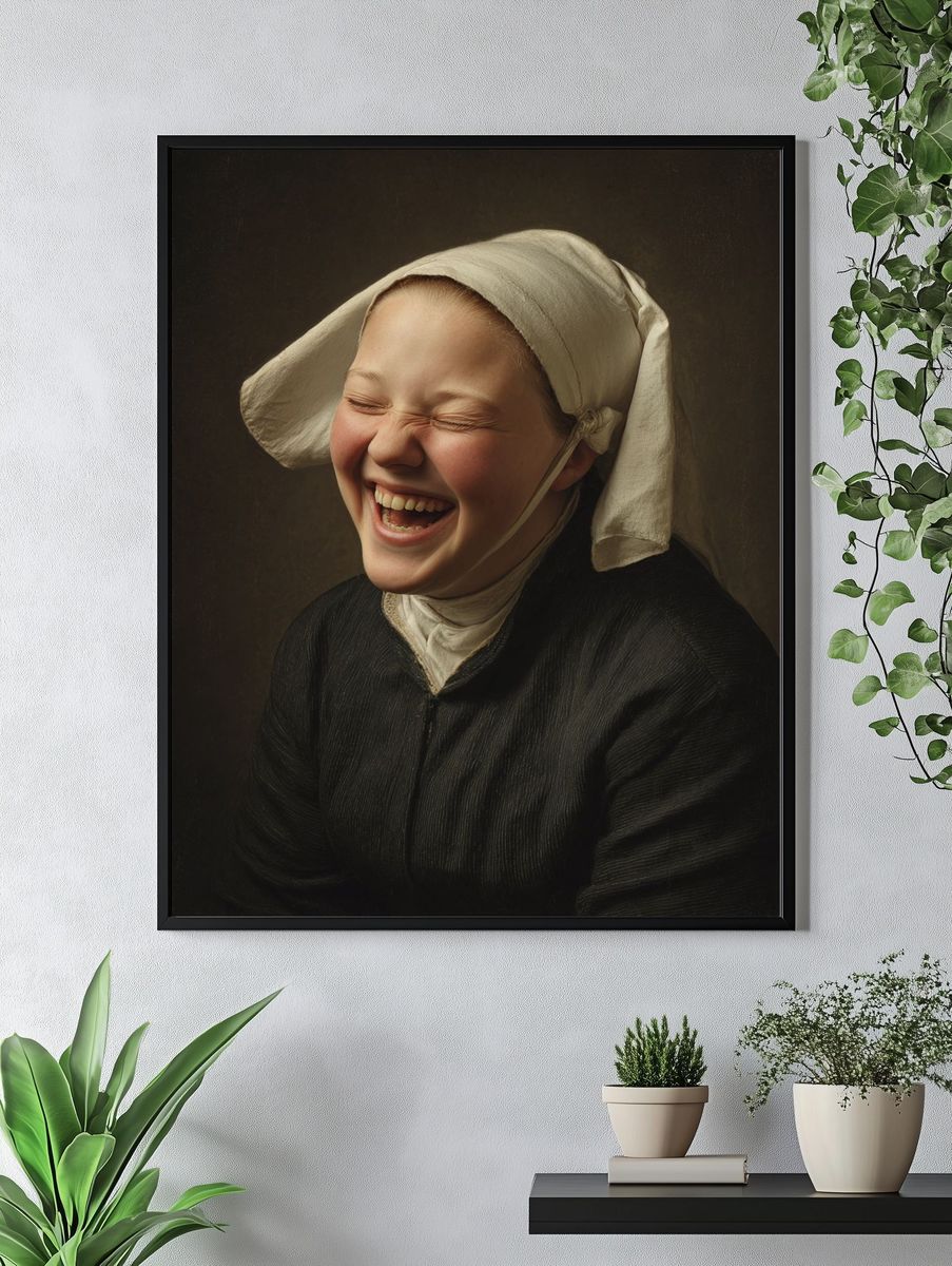 Joyful Girl — Fine Art Print. — room view 4