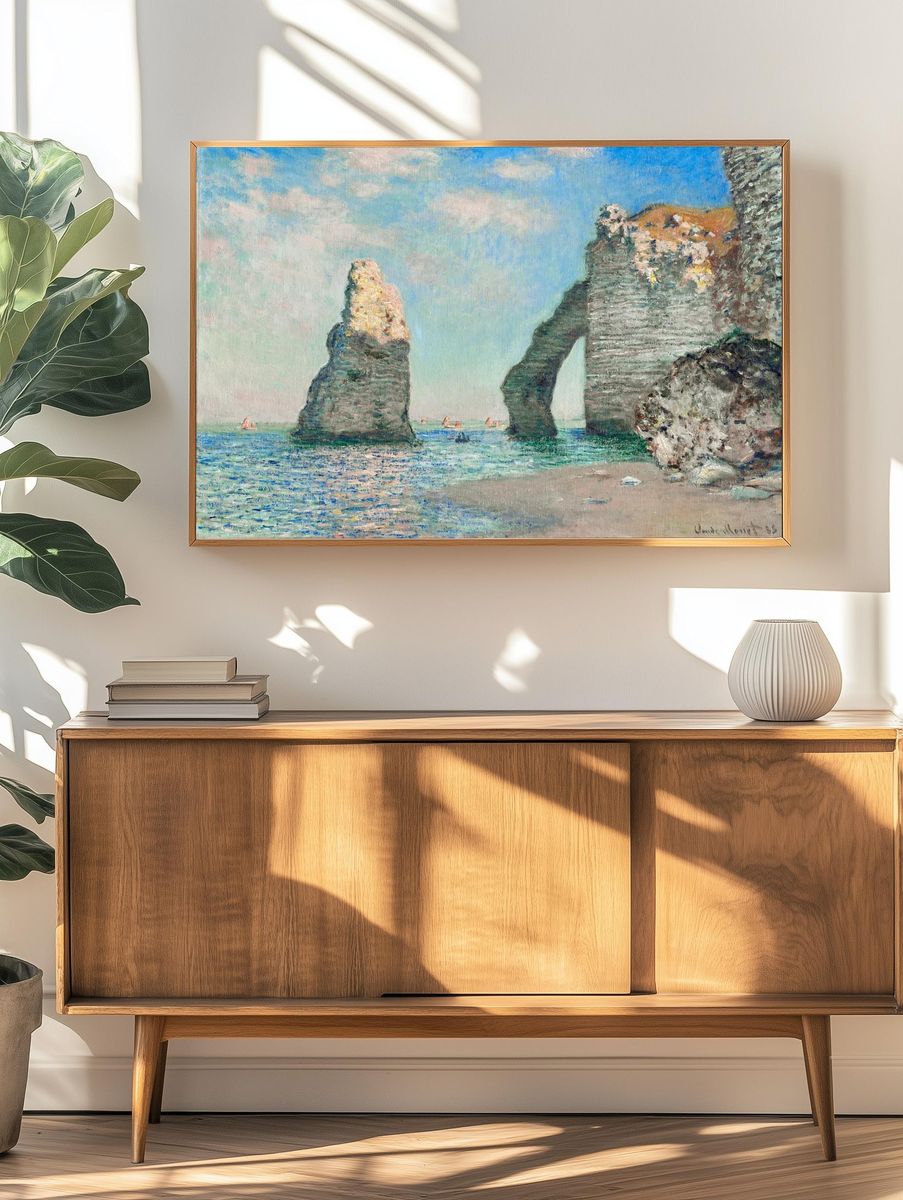 Seaside Cliffs — Impressionism Print. — room view 3