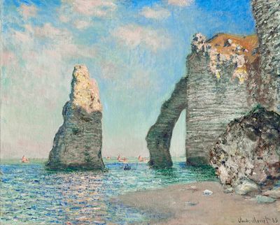 Seaside Cliffs — Impressionism Print. poster print