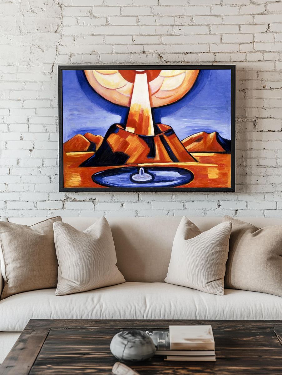 Volcanic Eruption — Fine Art Print. — room view 1