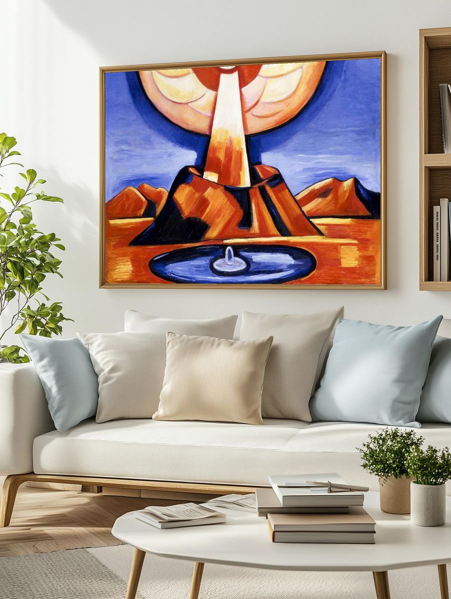 Volcanic Eruption — Fine Art Print. — room view 2