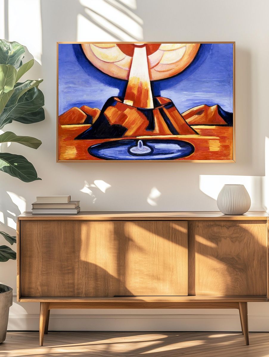 Volcanic Eruption — Fine Art Print. — room view 3