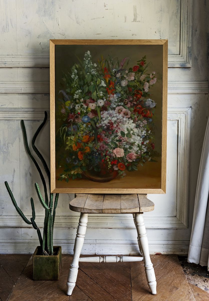 Floral Bouquet Still Life Print. — room view 1