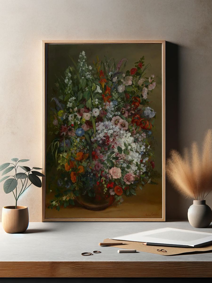 Floral Bouquet Still Life Print. — room view 2