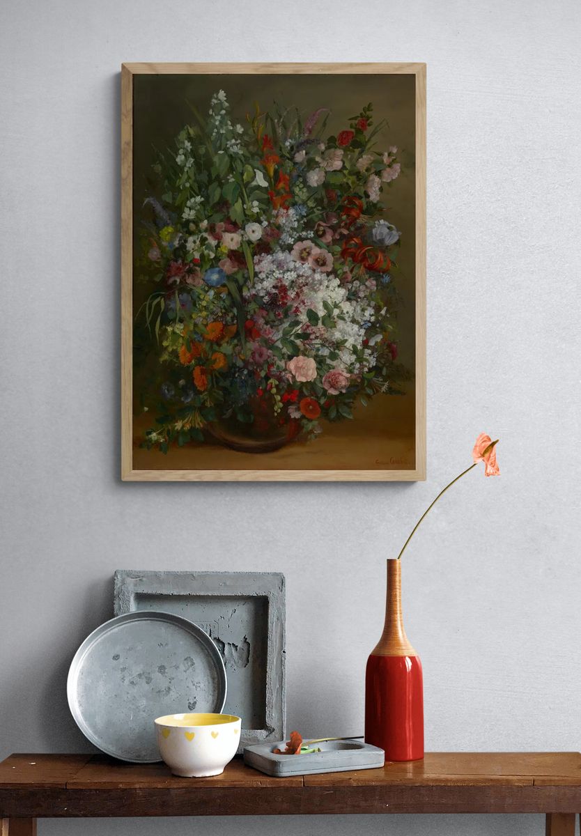 Floral Bouquet Still Life Print. — room view 3
