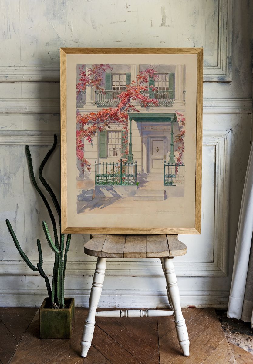 Charming Victorian House — Fine Art Print. — room view 1