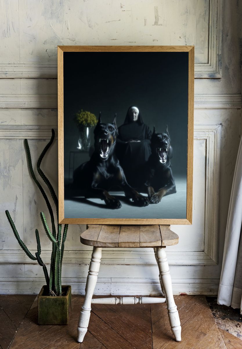 Guardians of the Night — Fine Art Print. — room view 1