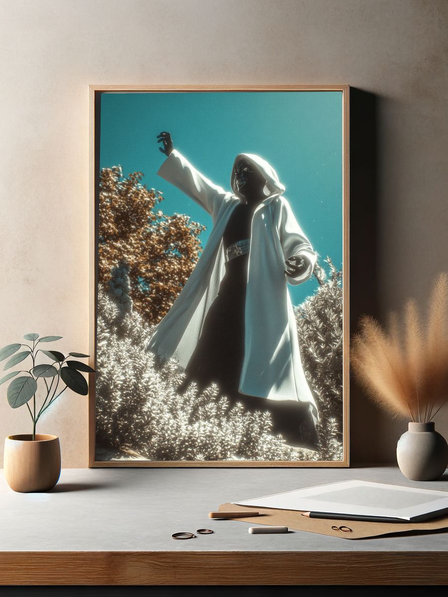 Mystical Figure in Nature — Fantasy Print. — room view 2