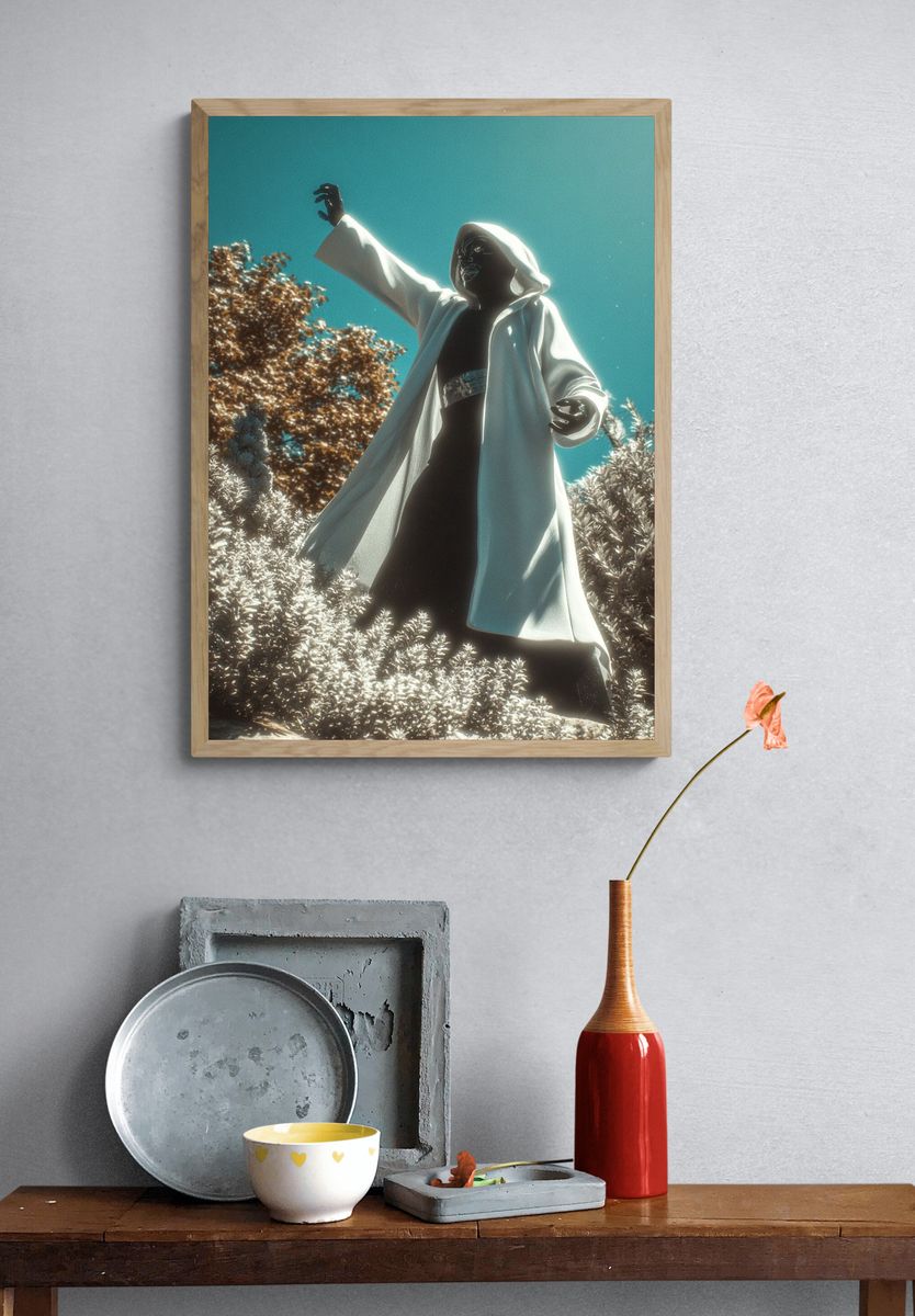Mystical Figure in Nature — Fantasy Print. — room view 3