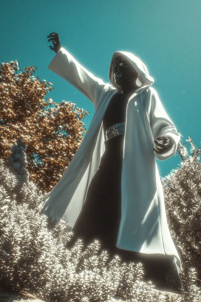 Mystical Figure in Nature — Fantasy Print. poster