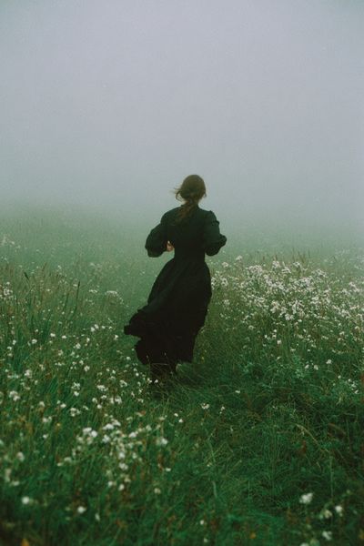 Woman in Black Dress — Fine Art Print. poster print