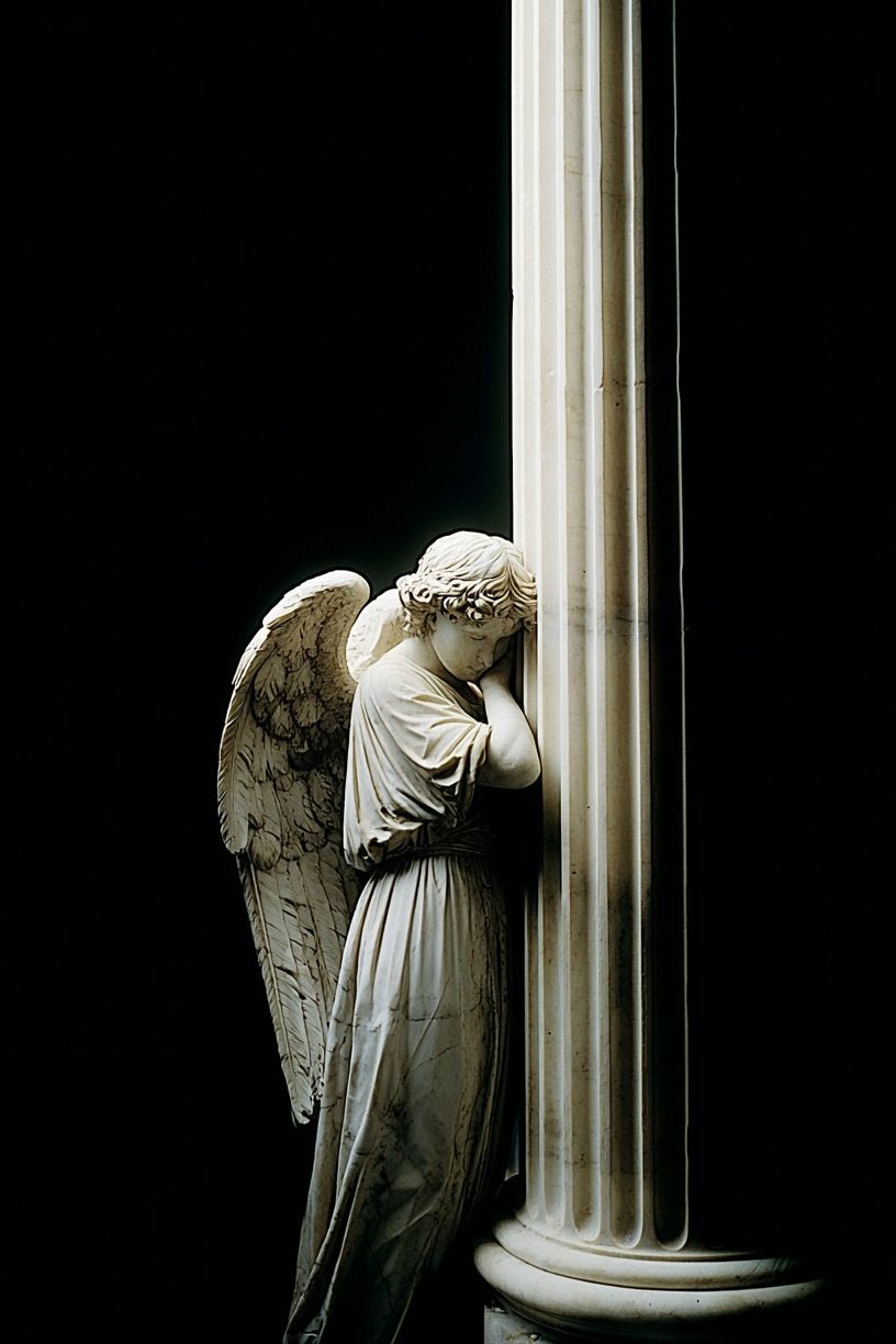 Angel Statue — Fine Art Print. poster — fine-art art