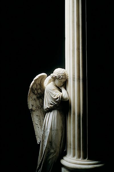 Angel Statue — Fine Art Print. poster