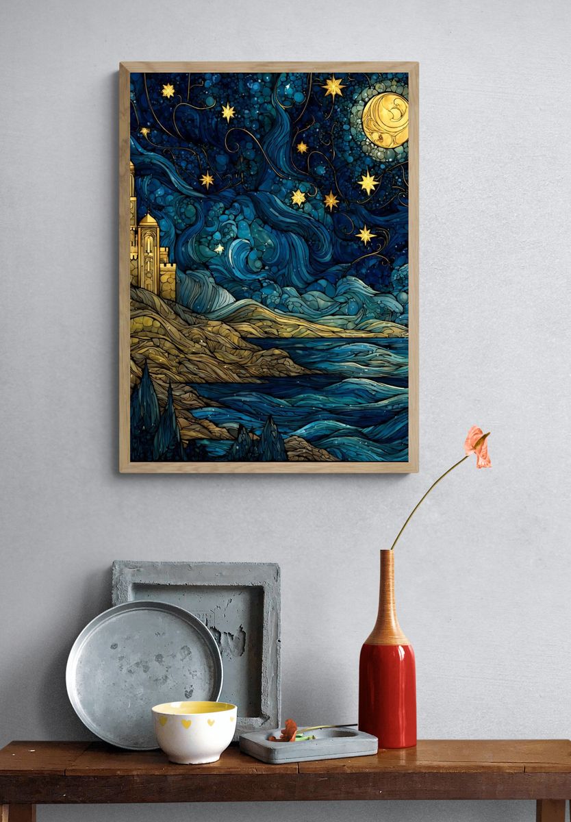 Celestial Nightscape — Fine Art Print. — room view 3