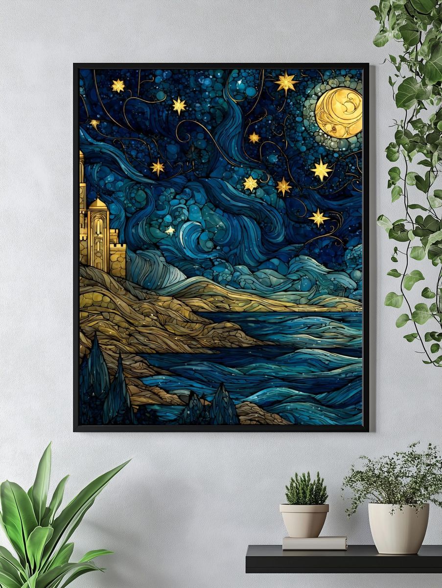 Celestial Nightscape — Fine Art Print. — room view 4
