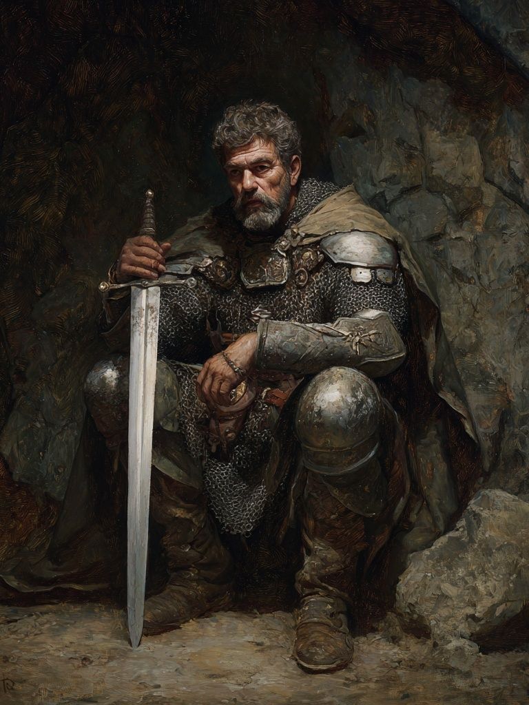 Armored Knight — Fine-Art Print. poster detail