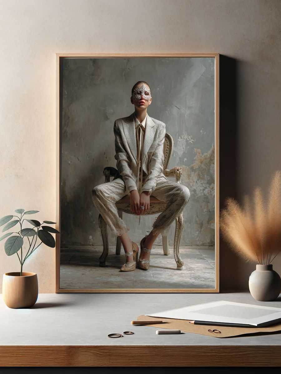 Fashion Portrait — Fine Art Print. — room view 2