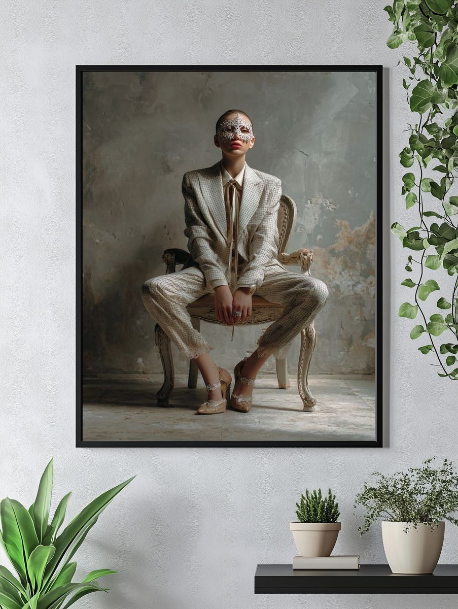 Fashion Portrait — Fine Art Print. — room view 4