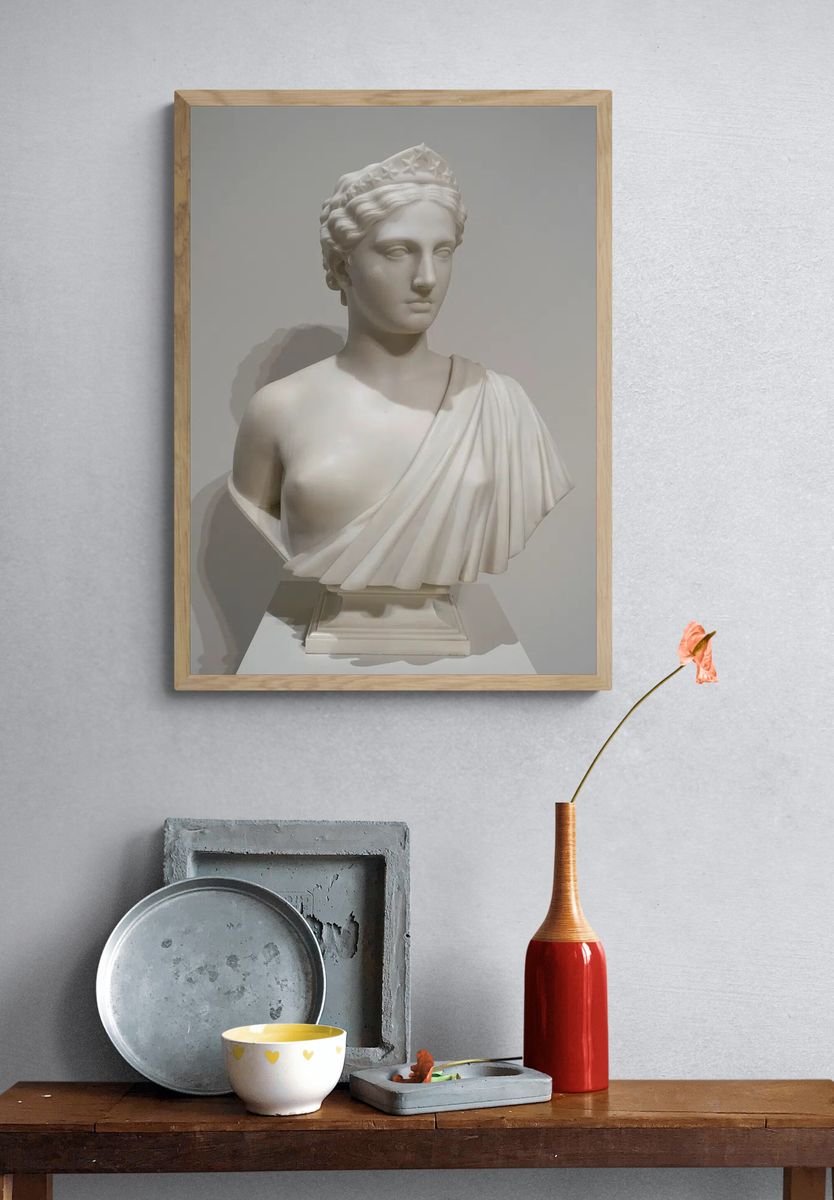 Classical Bust — Fine Art Print. — room view 3