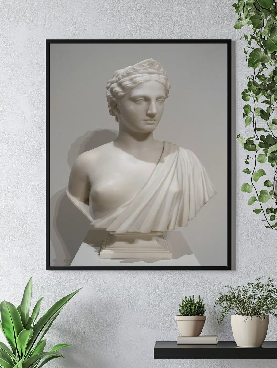 Classical Bust — Fine Art Print. — room view 4