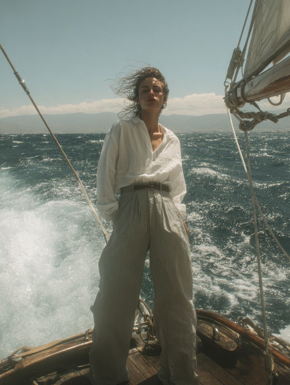 Sailing in the Breeze — Fashion Photography Poster. poster — photography art
