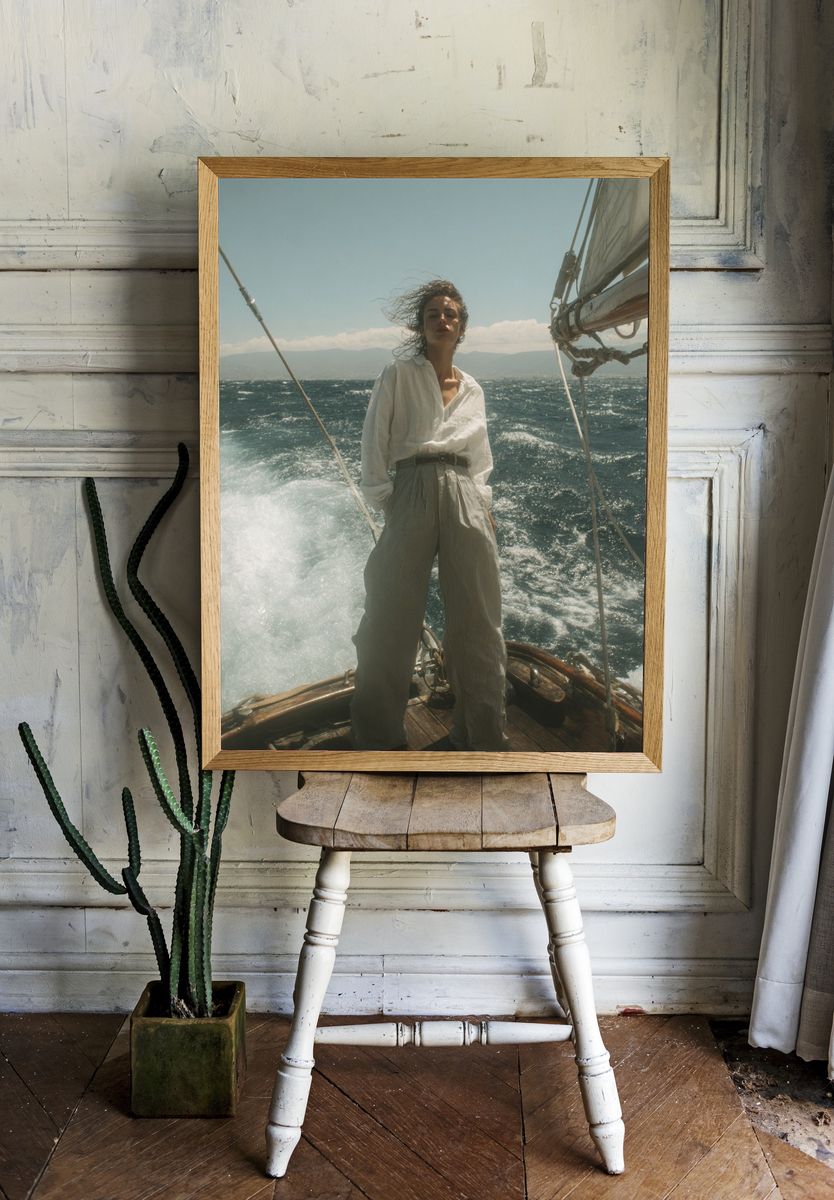 Sailing in the Breeze — Fashion Photography Poster. — room view 1