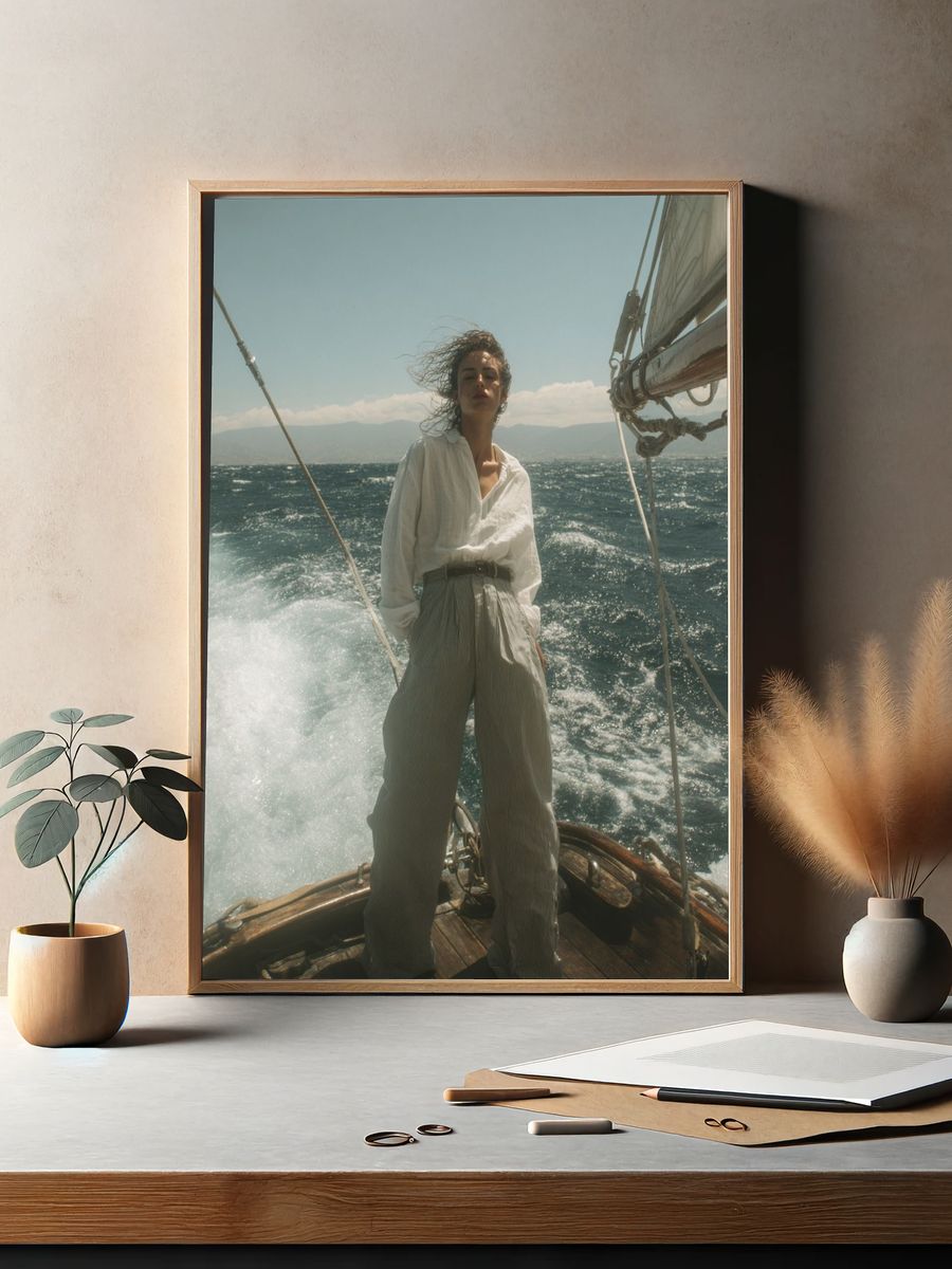 Sailing in the Breeze — Fashion Photography Poster. — room view 2