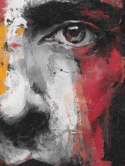 Abstract Face Portrait Print. poster print