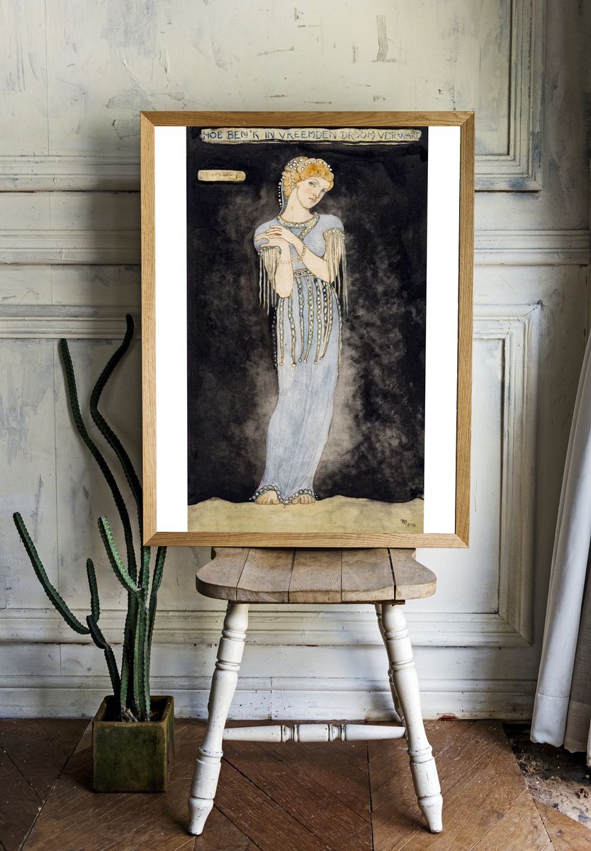 Elegant Woman in Dream — Fine Art Print. — room view 1