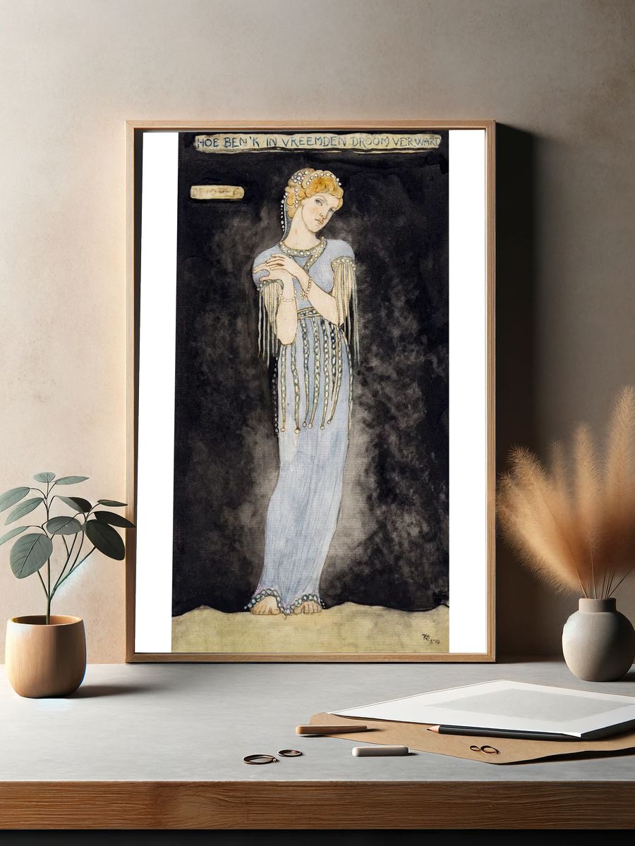 Elegant Woman in Dream — Fine Art Print. — room view 2