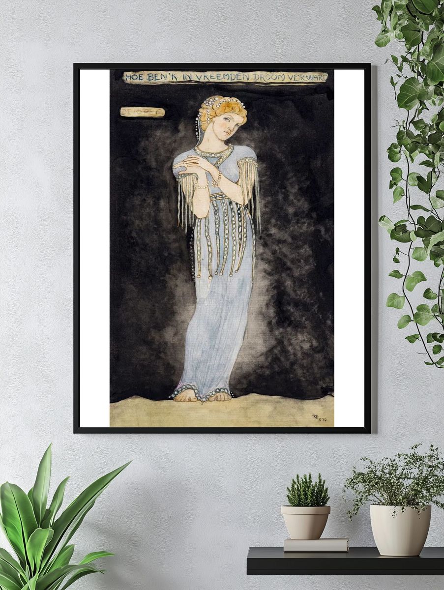 Elegant Woman in Dream — Fine Art Print. — room view 4