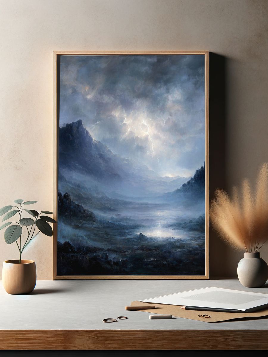 Mysterious Landscape — Fine Art Print. — room view 2
