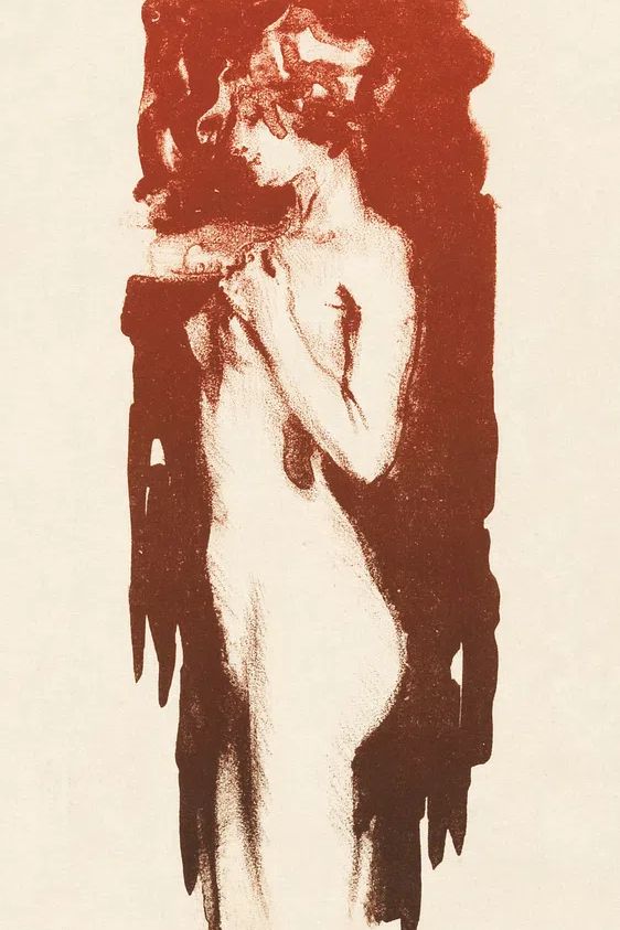 Elegant Female Figure — Fine Art Print. poster detail