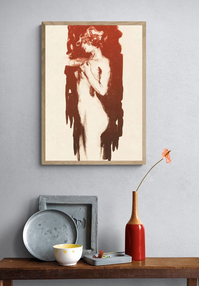 Elegant Female Figure — Fine Art Print. — room view 3