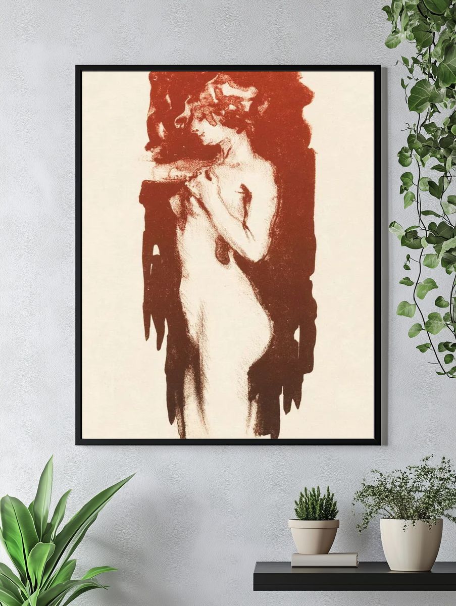 Elegant Female Figure — Fine Art Print. — room view 4
