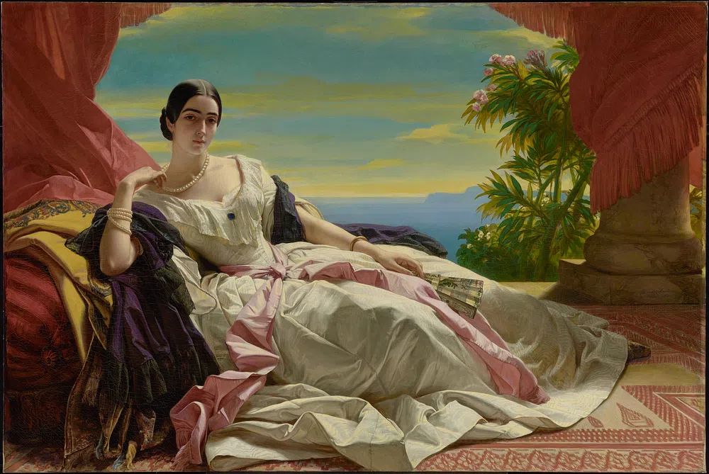 Elegant Lady by the Sea — Fine Art Print. poster detail