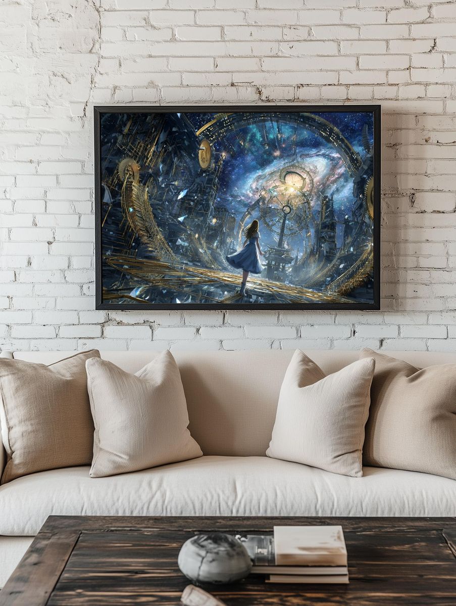 Cosmic Journey — Fantasy Art Print. — room view 1