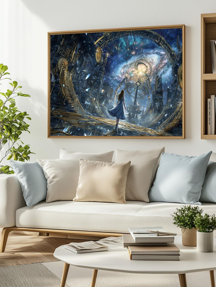 Cosmic Journey — Fantasy Art Print. — room view 2
