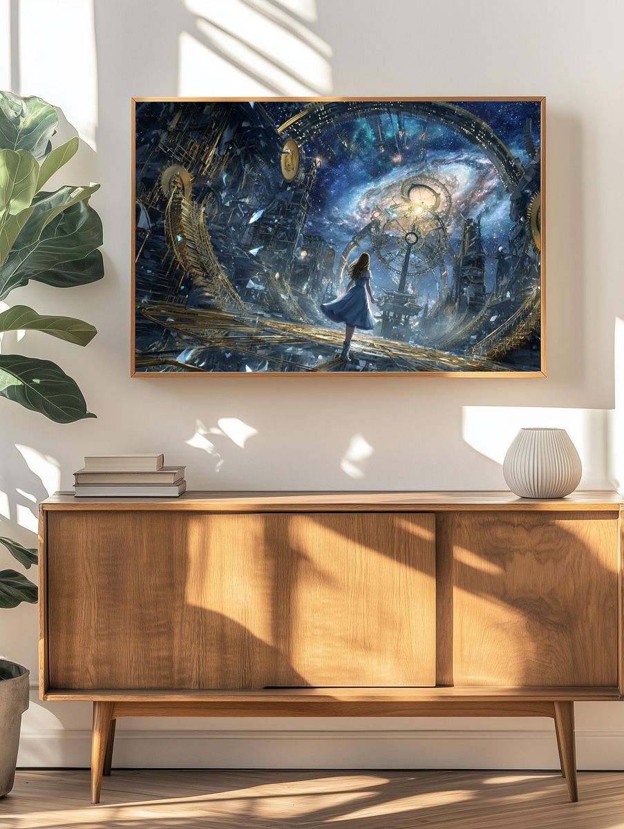 Cosmic Journey — Fantasy Art Print. — room view 3