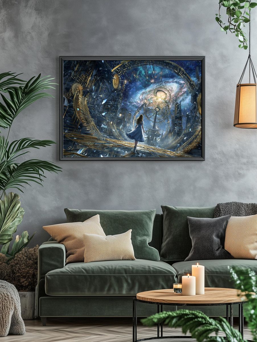 Cosmic Journey — Fantasy Art Print. — room view 4