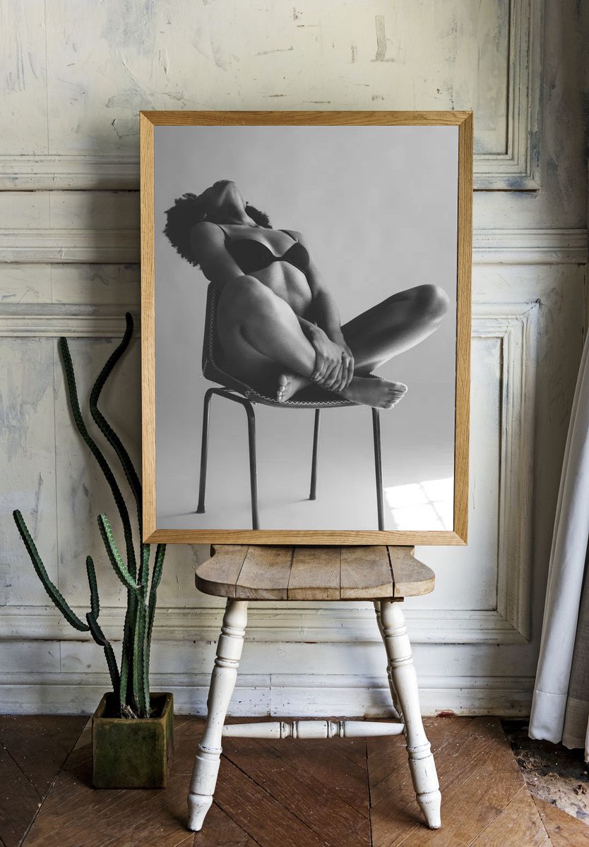 Elegant Nude Portrait — Fine Art Print. — room view 1