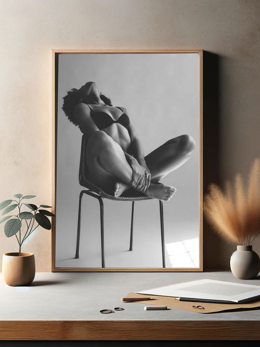 Elegant Nude Portrait — Fine Art Print. — room view 2