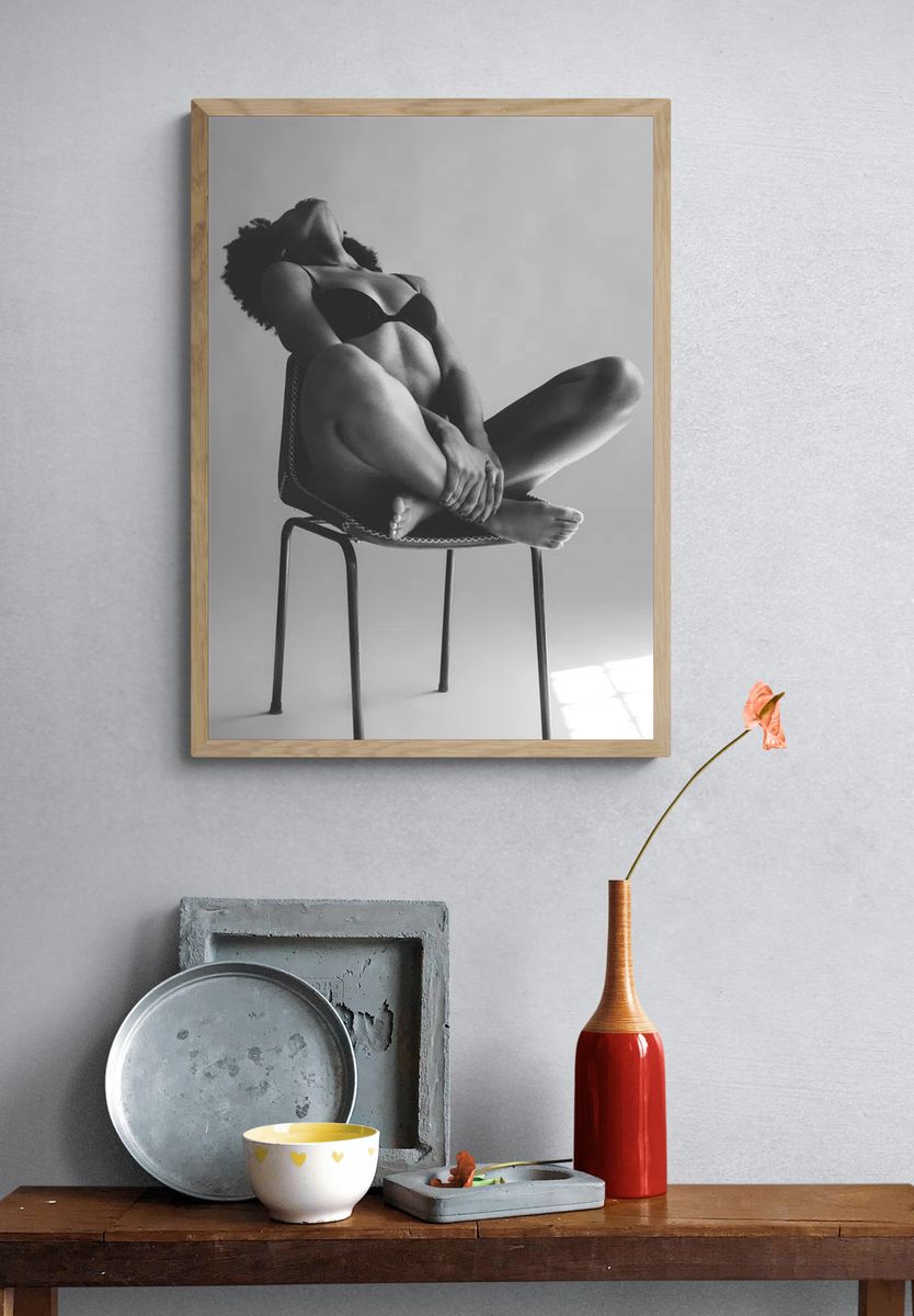 Elegant Nude Portrait — Fine Art Print. — room view 3