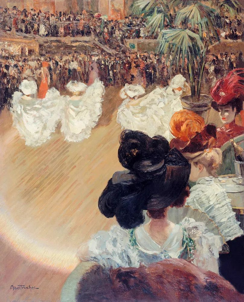 Elegant Ball at the Opera — Fine Art Print. poster — fine-art art