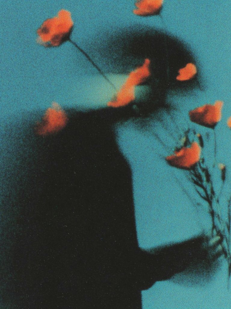Silhouette with Flowers — Fine Art Print. poster detail