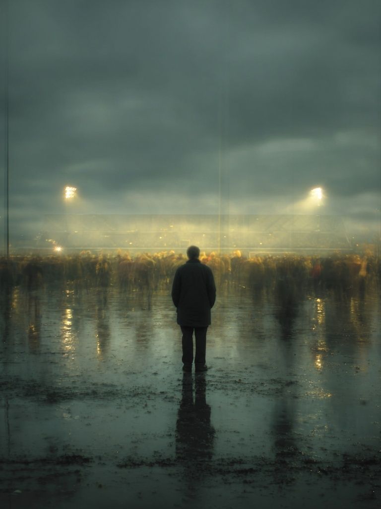 Lonely Spectator — Fine Art Print. poster — fine-art art