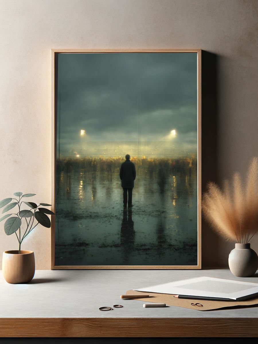 Lonely Spectator — Fine Art Print. — room view 2