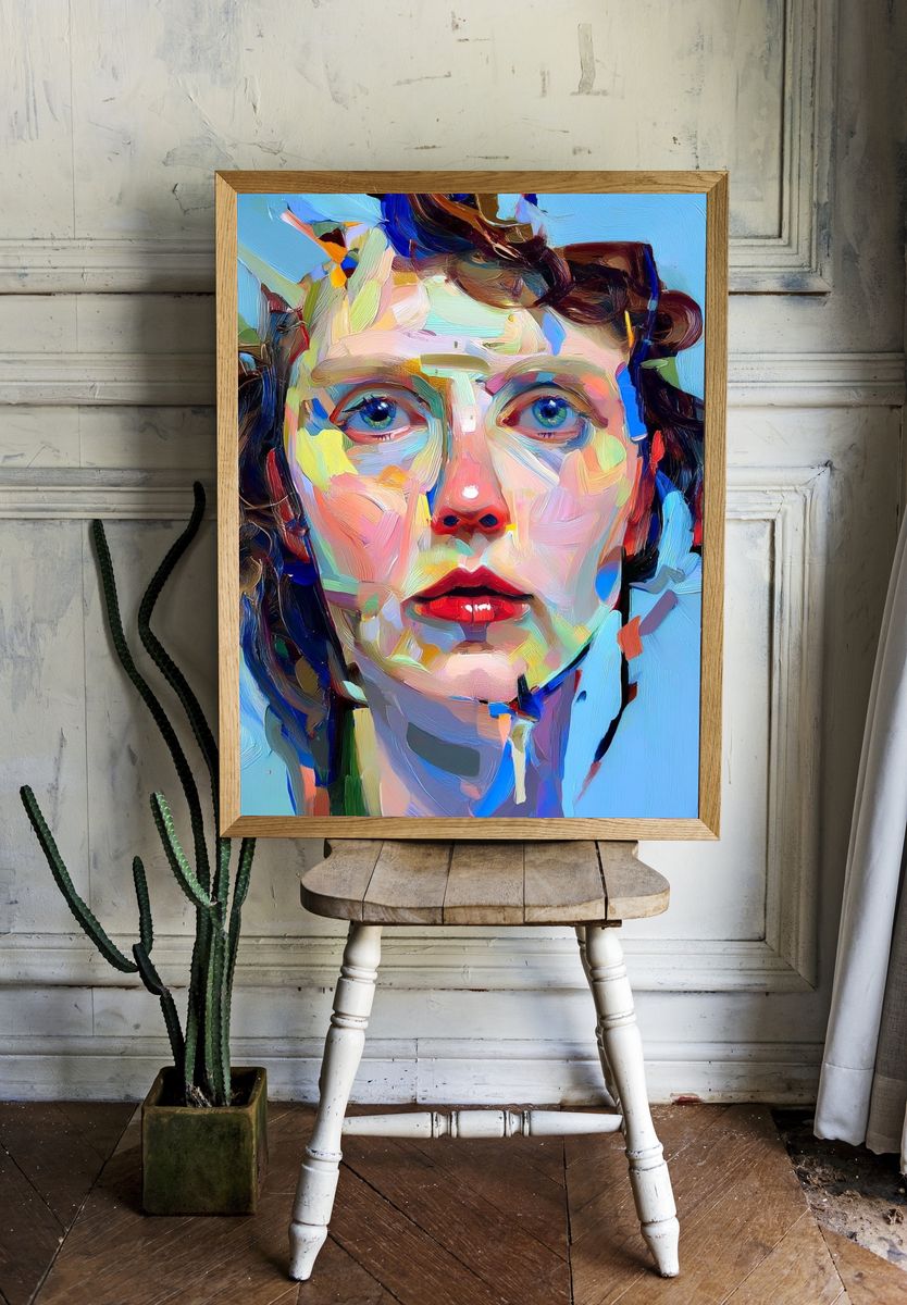 Vibrant Portrait — Fine Art Print. — room view 1