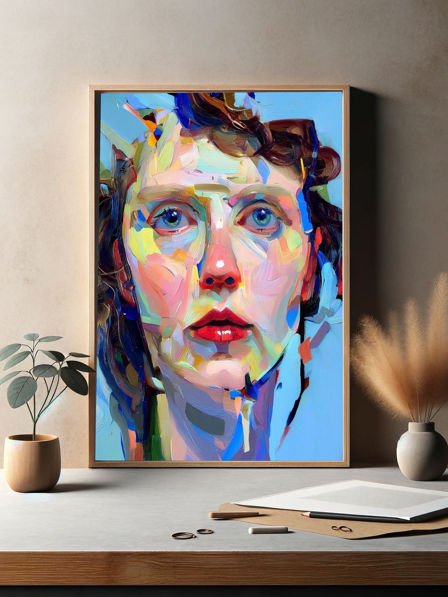 Vibrant Portrait — Fine Art Print. — room view 2