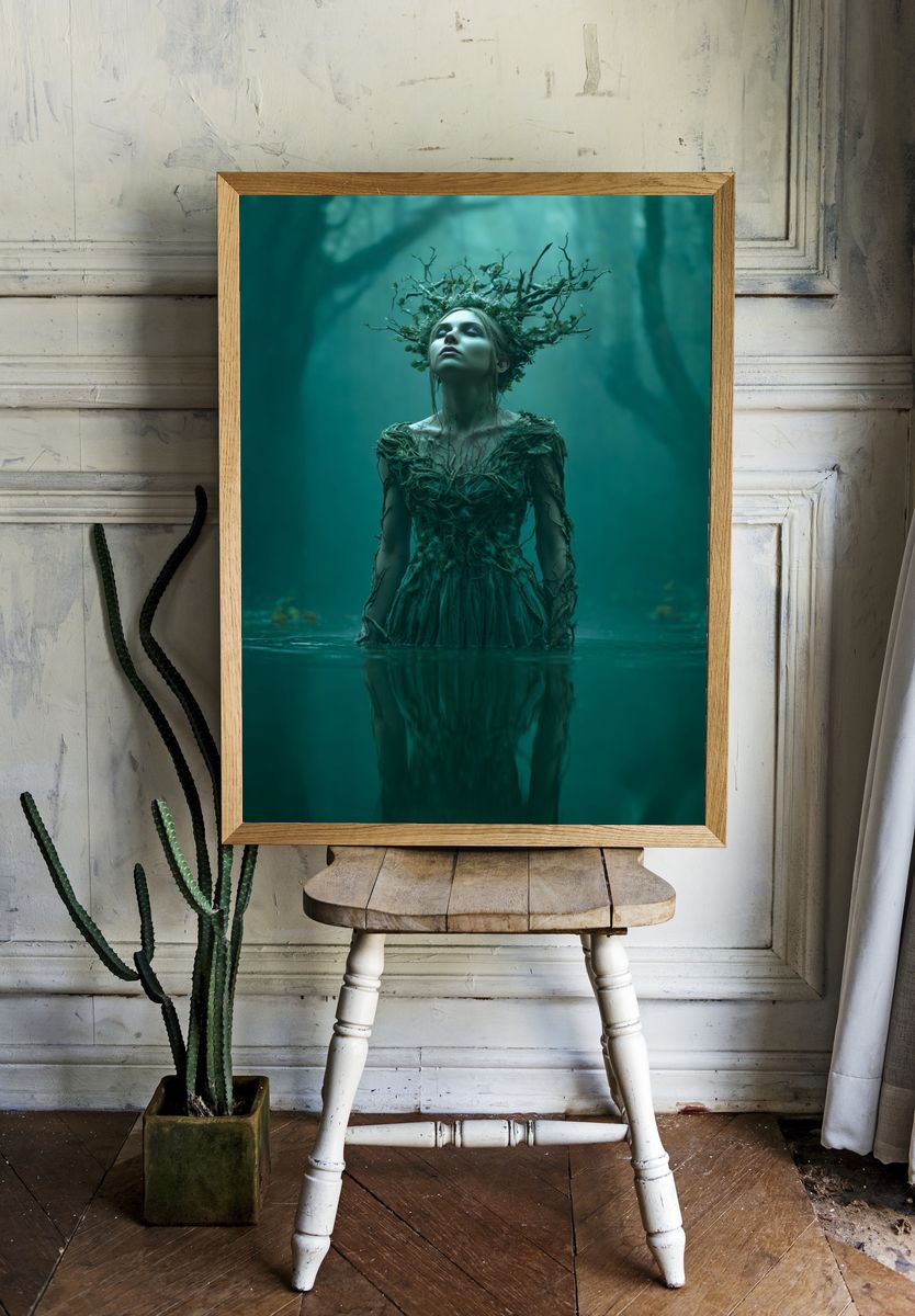 Enchanted Forest Spirit — Fine Art Print. — room view 1